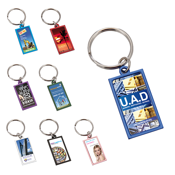 Custom Promotional Keychain with Company Logo for Corporate Branding